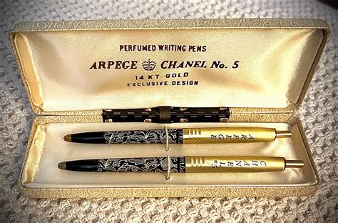 arpere chanel no.5 perfumed writingpen|arpege pen sets.